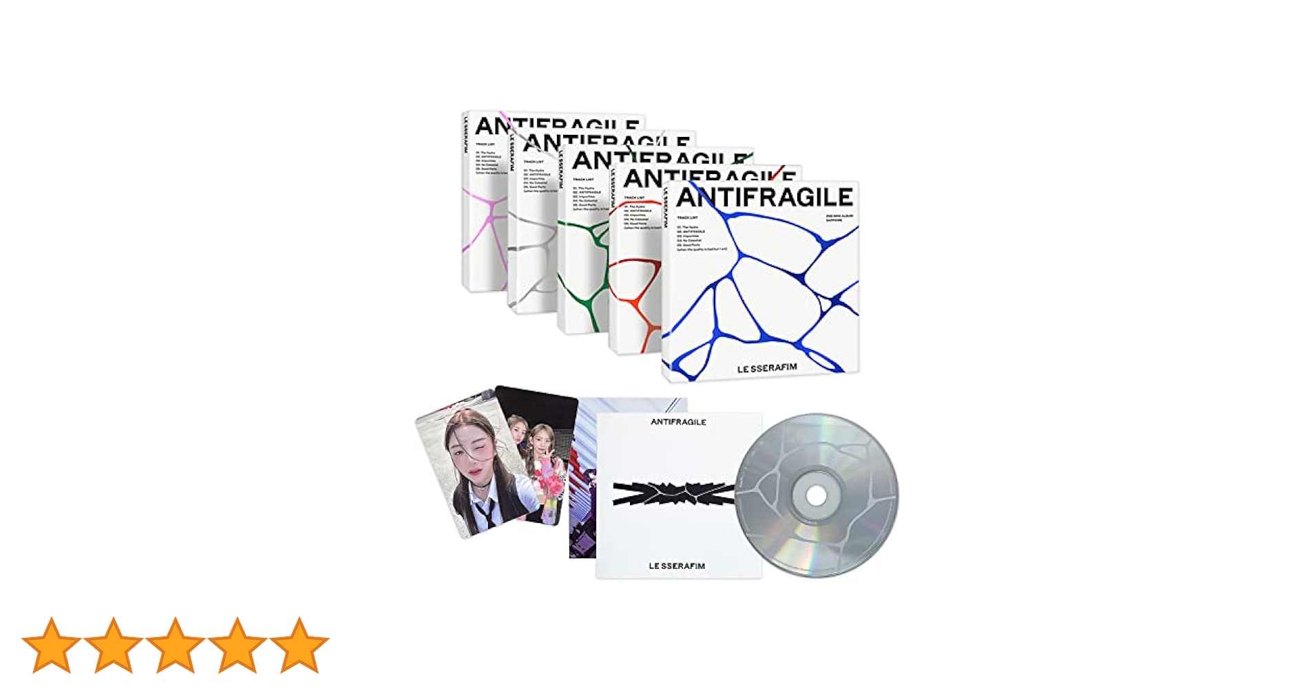 LE_SSERAFIM ANTIFRAGILE 未公開フォトカードコンプ LE SSERAFIM、2ndミニアルバム『ANTIFRAGILE』の最初の